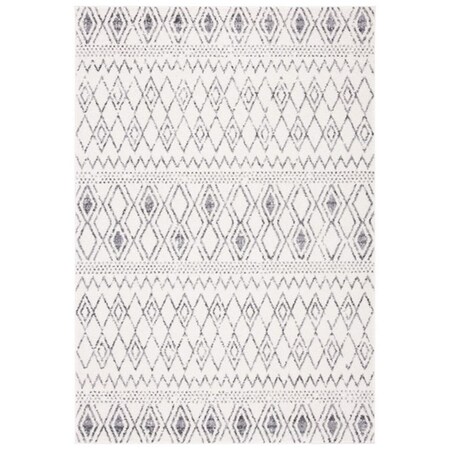 Safavieh 2 ft. 2 in. x 9 ft. Tulum Contemporary & Vintage Rectangle Power Loomed Rug - Ivory & Gray TUL628A-29